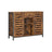 Industrial Sideboard - Wood - Rustic Brown and Black - Drawer and Storage Shelves