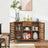 Industrial Sideboard - Wood - Rustic Brown and Black - Drawer and Storage Shelves
