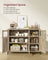 Sideboard - Steel - Rustic Brown - Compact Dimensions