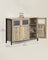 Sideboard - Steel - Rustic Brown - Compact Dimensions