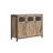 Sideboard - Steel - Rustic Brown and Black