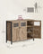 Sideboard - Steel - Rustic Brown and Black