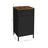 Storage Cabinet - Steel Frame - Rustic Brown and Black - Adjustable Shelf