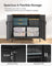 Double-Door Floor Cabinet - Steel Frame - Rustic Brown and Black - Safety First