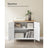 Floor Standing Storage Cabinet - Wood - Rustic Brown and Black