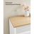 Floor Standing Storage Cabinet - Wood - Rustic Brown and Black