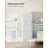 Floor Standing Storage Cabinet - Wood - Rustic Brown and Black