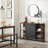 Sideboard - Steel Frame - Rustic Brown and Black - Kitchen Cupboard with Drawer and Shelves