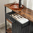Sideboard - Steel Frame - Rustic Brown and Black - Kitchen Cupboard with Drawer and Shelves