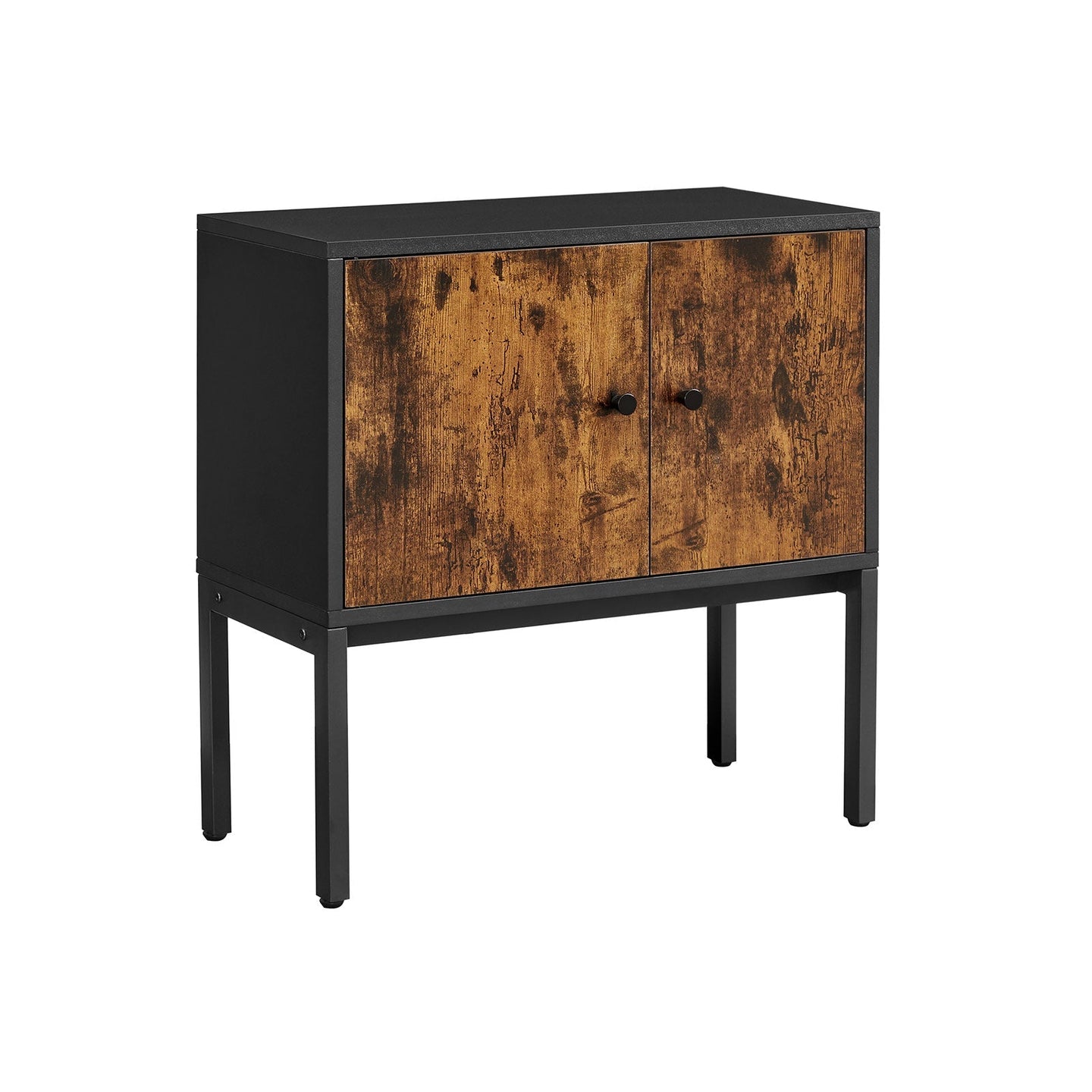 Sideboard - Steel Frame - Rustic Brown and Black