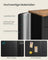 Storage Cabinet Metal Cabinet - Wood and Steel - Rustic Brown and Ink Black