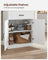 Freestanding Kitchen Cabinet - Wood - Cloud White - Glass Doors