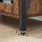 Bookshelf - Wood - Rustic Brown and Black - 4-Tier with Cabinet and Shutter Doors