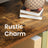 Bookcase - Wood - Rustic Brown - Floor Standing with 3 Shelves and 2 Shutter Doors
