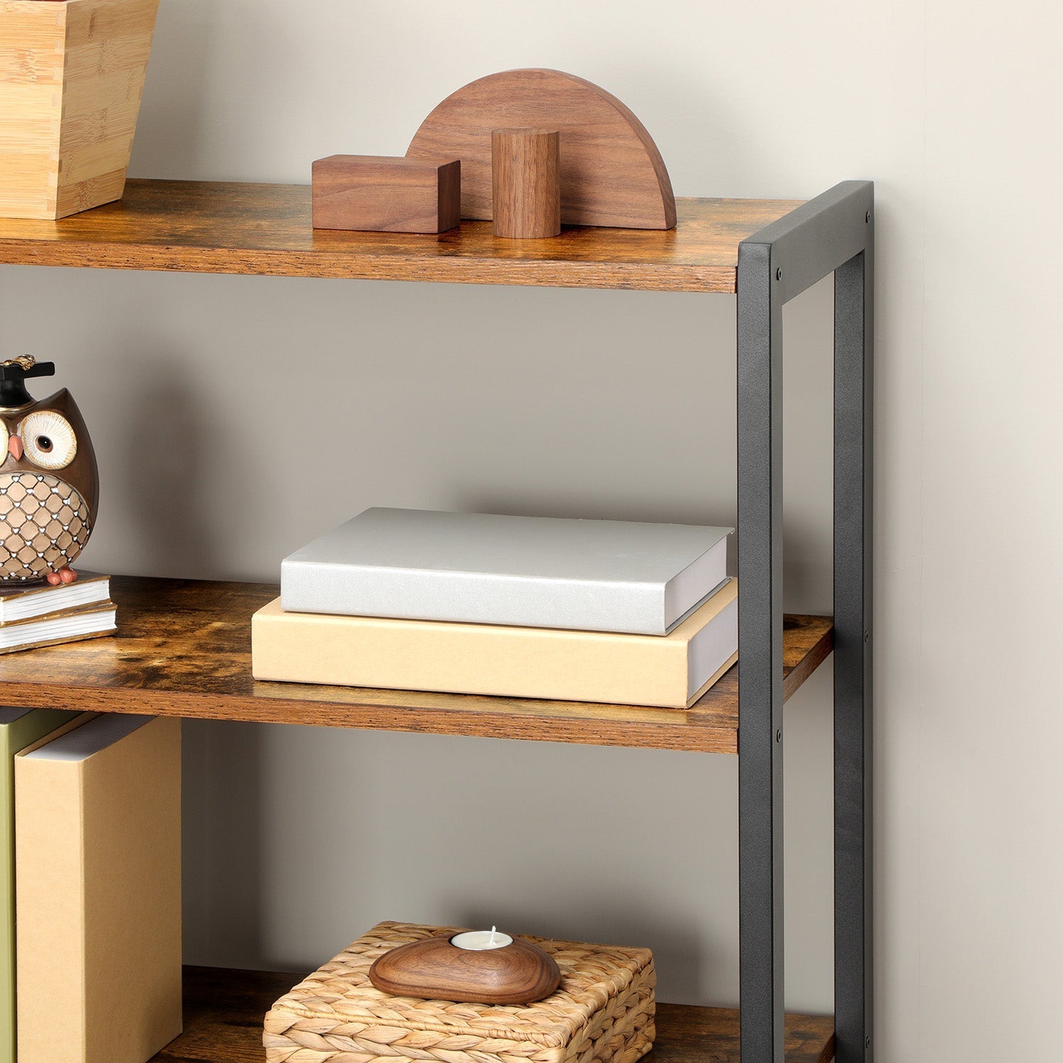 Floor Standing Cabinet - Wood - Rustic Brown
