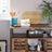 Floor Standing Cabinet - Wood - Rustic Brown - Multi-Functional Storage with Louvred Doors