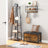 Storage Bench - Synthetic Leather - Black and Rustic Brown