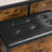 Storage Bench - Synthetic Leather - Black and Rustic Brown