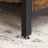 Storage Bench - Synthetic Leather - Black and Rustic Brown