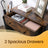 Storage Cabinet - Wood - Rustic Brown - Louvered Doors and Drawer