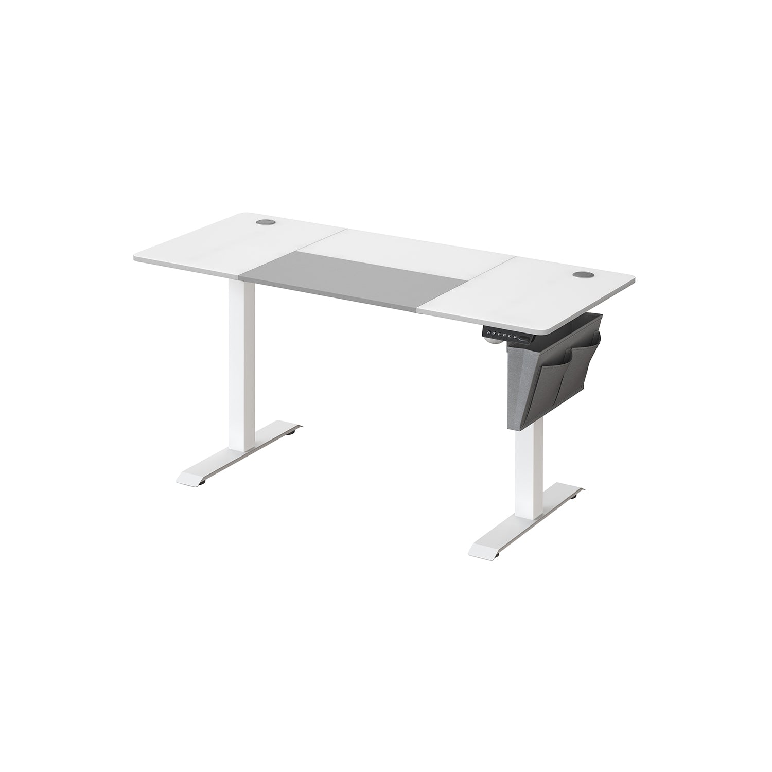 Height Adjustable Electric Desk - 4 Programmable Heights - Engineered Wood - Cloud White