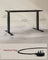 Electric Standing Desk Frame - Metal - Black - Height Adjustable with Double Motor and Memory Function