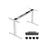 Electric Standing Desk Frame - Metal - Black - Height Adjustable with Double Motor and Memory Function