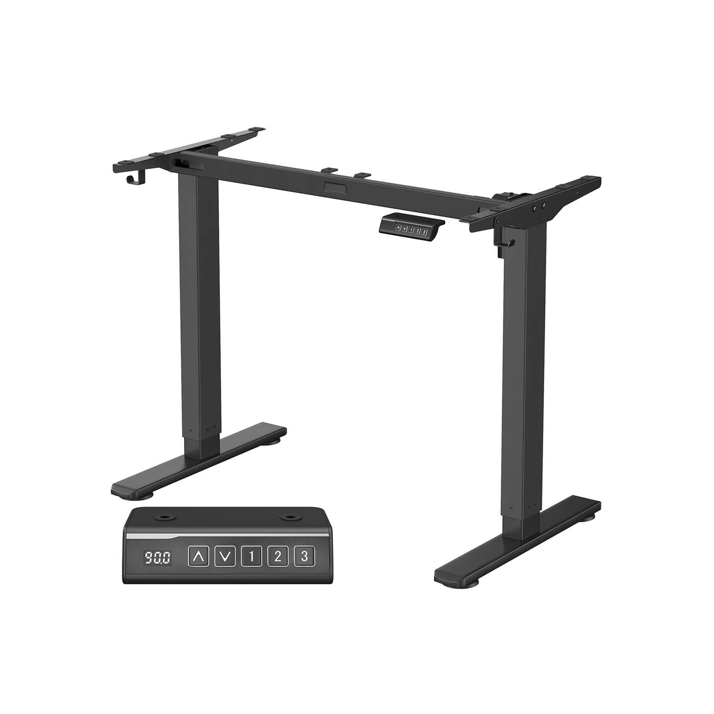 Electric Standing Desk Frame - Metal - Ink Black - Height Adjustable with Memory Function
