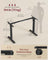 Electric Standing Desk Frame - Metal - Ink Black - Height Adjustable with Memory Function