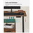 Height Adjustable Desk - Wood - Rustic Brown and Black - Electric with Memory Function