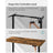 Height Adjustable Desk - Wood - Rustic Brown and Black - Electric with Memory Function
