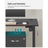 Height Adjustable Electric Standing Desk - Wood - Black - Memory Function with Continuous Height Adjustment