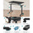 Height Adjustable Electric Standing Desk - Wood - Black - Memory Function with Continuous Height Adjustment