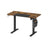 Electric Standing Desk - Metal - Natural Finish - Height Adjustable with Memory Function and Storage Solutions