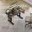 Electric Standing Desk - Metal - Natural Finish - Height Adjustable with Memory Function and Storage Solutions