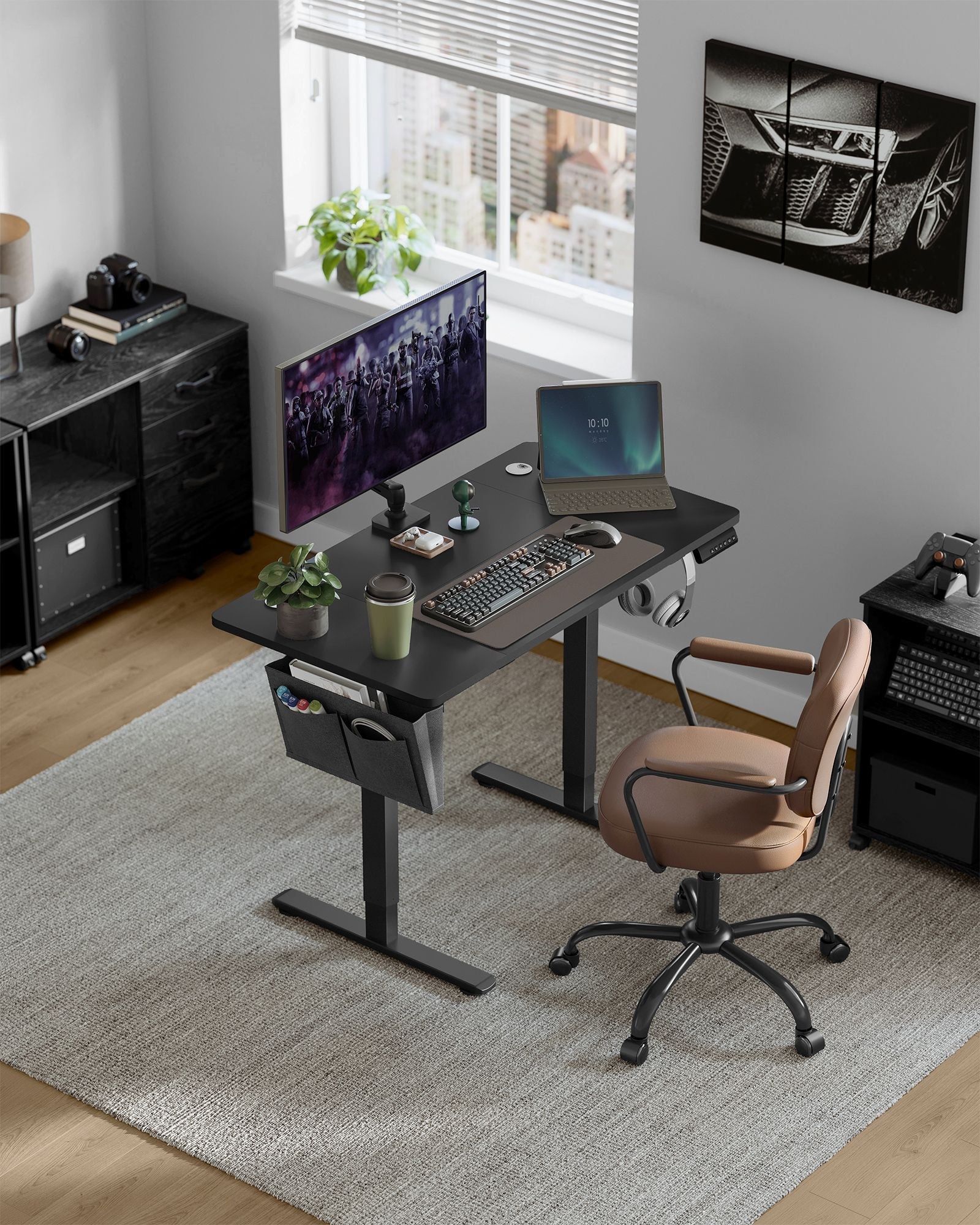 Height Adjustable Desk - Cloud White - Electric