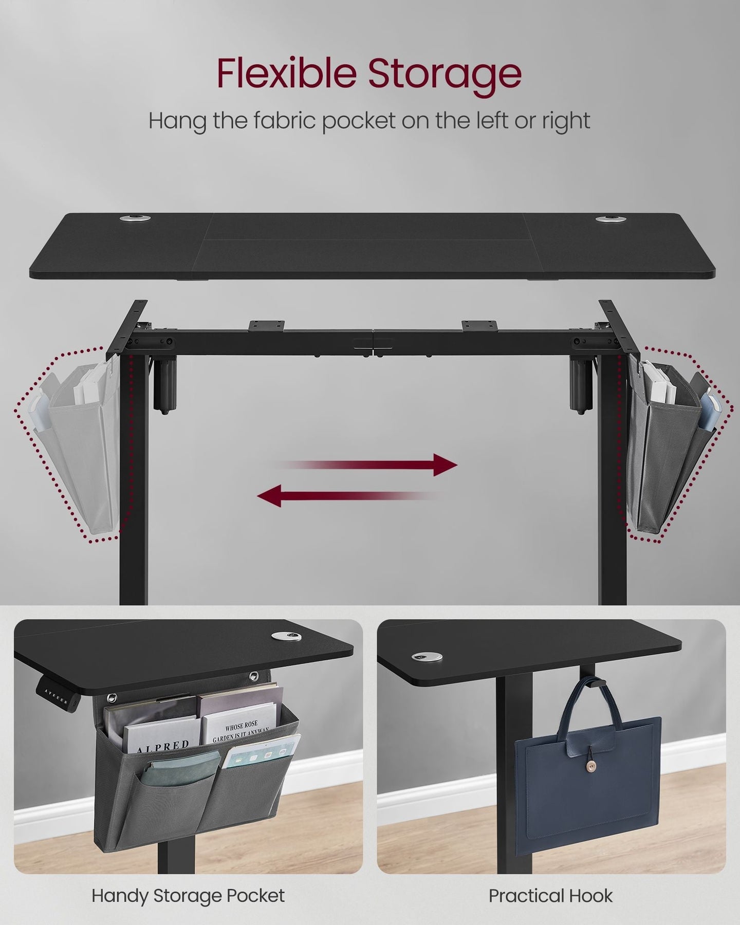 Height Adjustable Desk - Cloud White - Electric