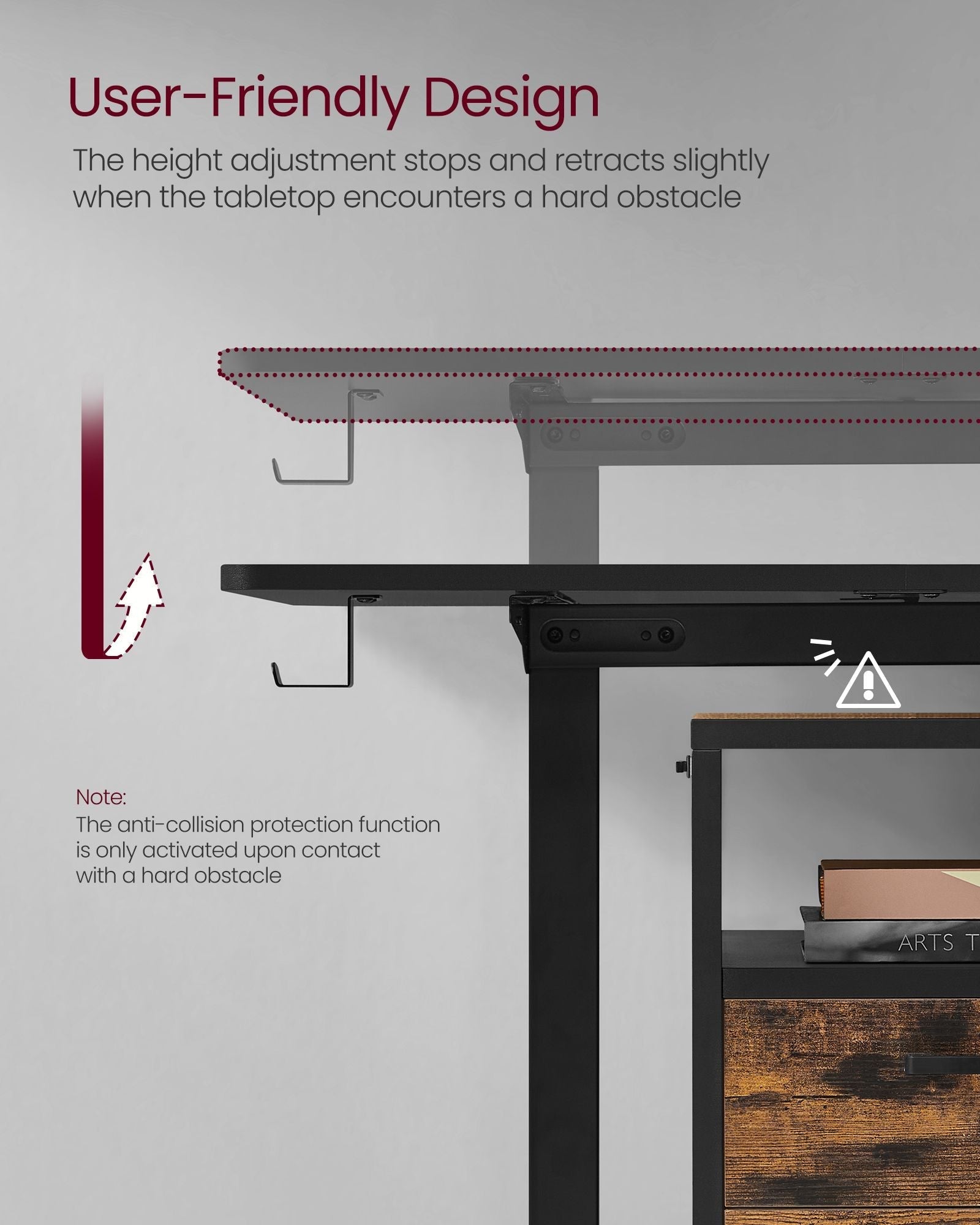 Height Adjustable Desk - Cloud White - Electric