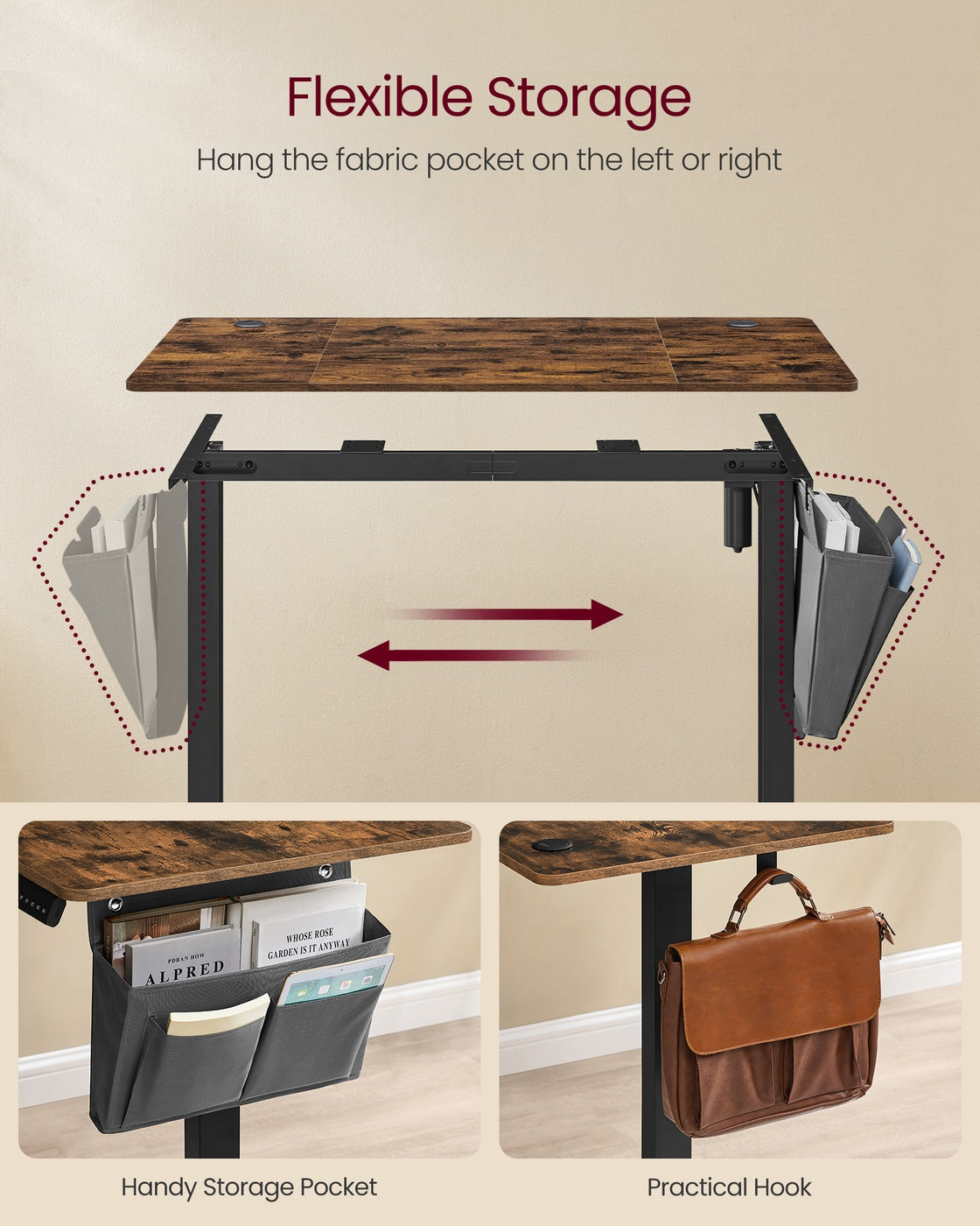 Height Adjustable Desk - Cloud White - Electric