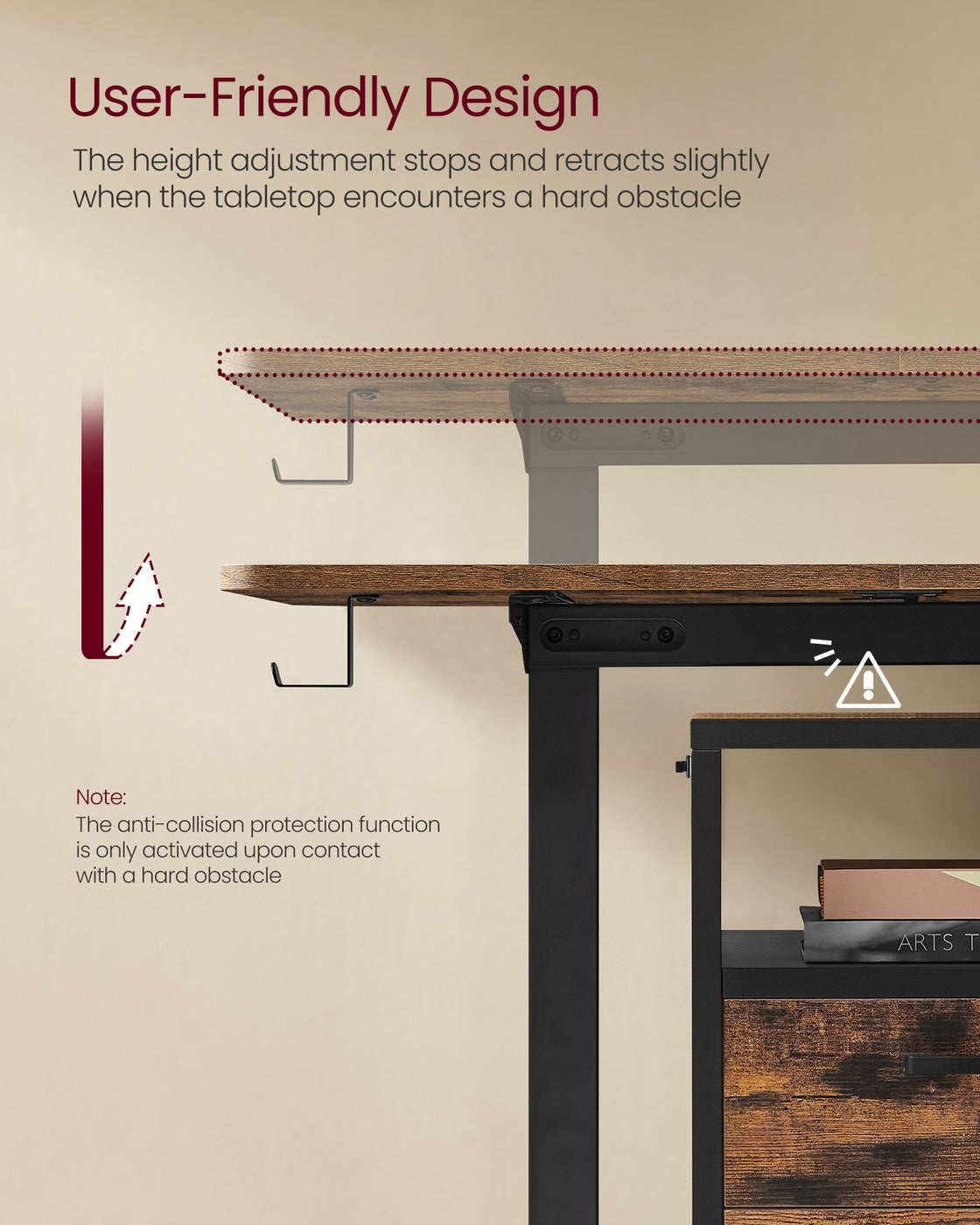 Height Adjustable Desk - Cloud White - Electric