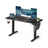 Height Adjustable Desk - Engineered Wood - Cloud White - Electric with 4 Memory Heights and Storage Pocket
