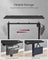 Height Adjustable Desk - Engineered Wood - Cloud White - Electric with 4 Memory Heights and Storage Pocket