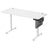 Height Adjustable Desk - Engineered Wood - Cloud White - Electric with 4 Memory Heights and Storage Pocket