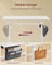 Height Adjustable Desk - Engineered Wood - Cloud White - Electric with 4 Memory Heights and Storage Pocket