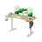 Electric Standing Desk - Metal - Cloud White - Height Adjustable with 4 Memory Heights and Storage Pocket