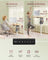 Electric Standing Desk - Metal - Cloud White - Height Adjustable with 4 Memory Heights and Storage Pocket