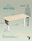 Electric Standing Desk - Engineered Wood - Cloud White - Height Adjustable with 4 Memory Settings