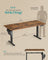 Electric Standing Desk - Engineered Wood - Cloud White - Height Adjustable with 4 Memory Settings and Storage Pocket
