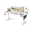 Electric Standing Desk - Engineered Wood - Cloud White - Height Adjustable with 4 Memory Settings and Storage Pocket