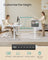 Electric Standing Desk - Wood - Cloud White - Height Adjustable with 4 Memory Heights and Storage Pocket